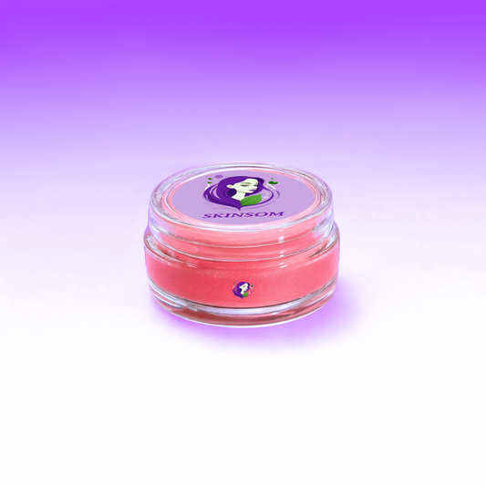 Skinsom Lip Balm jar with rosy tint