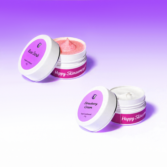 Skinsom Strawberry Package – Rose Scrub and Strawberry Cream set