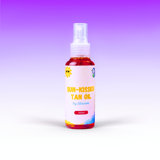 Skinsom Sun-Kissed Tan Oil 100ml spray bottle