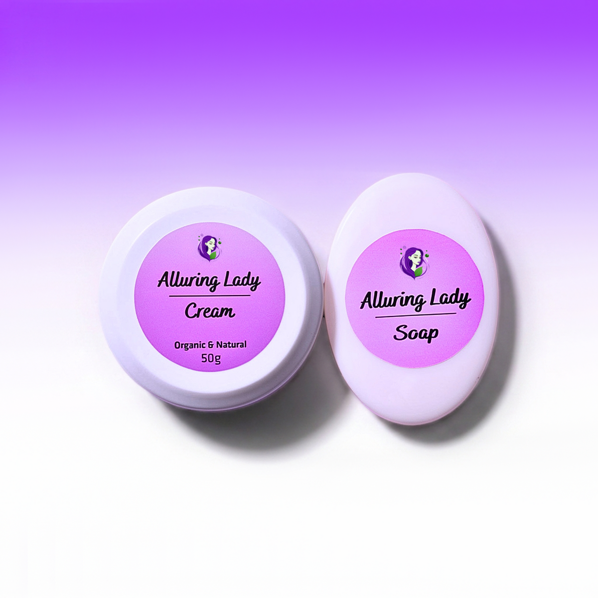 Alluring Lady Whitening Cream 50g and Soap – front view