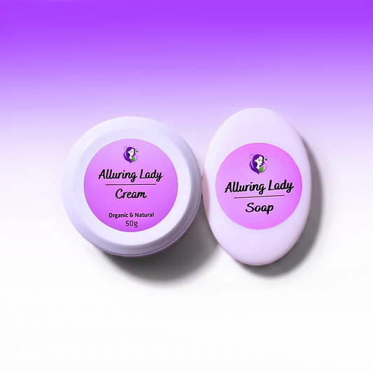 Alluring Lady Whitening Cream 50g and Soap – front view